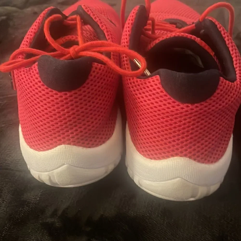 Air Jordan red sneakers size 8